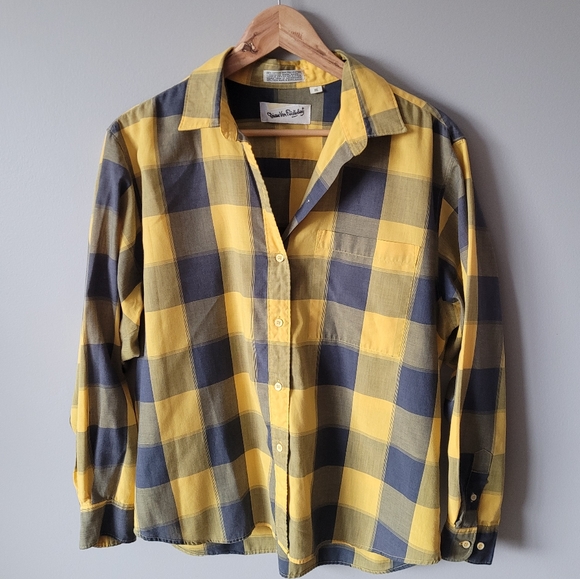 Yellow Diane Von Furstenberg plaid shirt check shirt - Picture 10 of 10